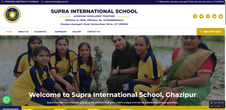 Build the Perfect School Website with us smart, secure